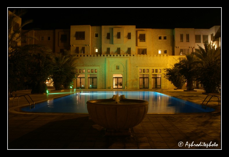 205 Kairouan, l interieur grandiose de la cour de notre hotel La kasbah